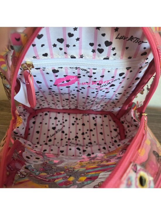 Betsey Johnson Day of the Dead Mini Clear Backpack Pink Sugar Skulls Halloween main image 6